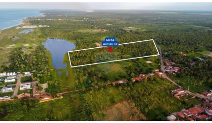 Terreno de 10.525 m² com acesso a BR 221 em São Miguel do Gostoso