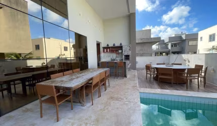 ALUGUEL - CASA 5 SUÍTES NO CONDOMÍNIO FECHADO FLORA BOULEVARD EM PONTA NEGRA, NATAL/RN
