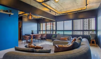 Apartamento com vista em Ponta Negra 3 suítes 93m² 2 vagas lazer e segurança