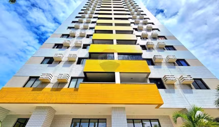 Apart. em Ponta Negra c/ 92 m², lado sombra, ventilado, andar alto, vista mar