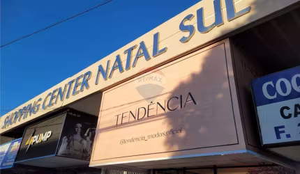 Loja em Lagoa Nova no Shopping Natal Sul na Prudente de Morais 57m² com mezanino e 1 vaga