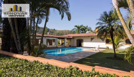 Chácara com 4 dormitórios à venda, 4800 m² por R$ 4.700.000,00 - Nogueira - Guararema/SP