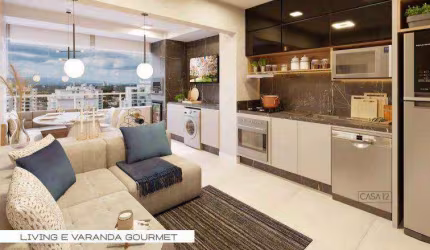 Apartamento com 1 dormitório à venda, 50 m² por R$ 698.000,00 - Jardim das Colinas - São José dos Campos/SP