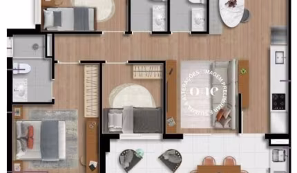 Apartamento com 3 Quartos à venda, 78 m² - Campo Belo