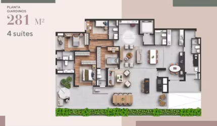 Apartamento Giardino (quintal) Chácara Klabin - SP