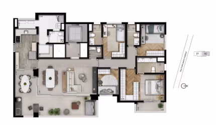 Apartamento dos sonhos na Lapa! 157m² | 4 Dorms ou 3 Suítes | 3 Vagas + Depósito | Lazer de Clube!