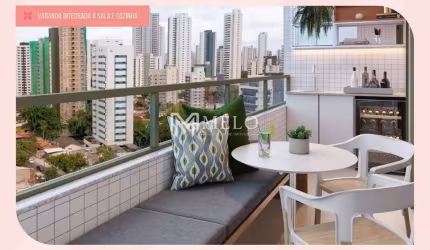 Oportunidade: 55,51m²,2 quartos (01 suíte), sala, cozinha, varanda, wc-MUDANÇA GRÁTIS.