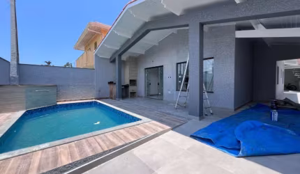 Casa com 3 dormitórios à venda, 157 m² por R$ 750.000,00 - Parque Balneário Oásis - Peruíbe/SP