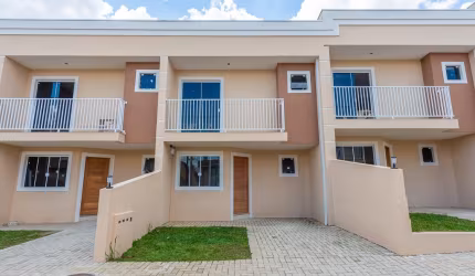 Sobrados duplex novos em condomínio com o melhor custo/benefício no Xaxim