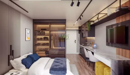 Apartamento com 1 quarto à venda na Rua Desembargador Motta, 2481, Batel, Curitiba por R$ 372.236