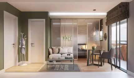 Apartamento com 1 quarto à venda na Rua Brigadeiro Franco, 927, Mercês, Curitiba por R$ 413.448