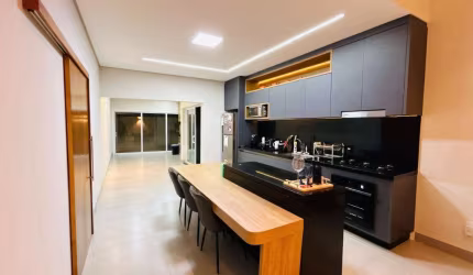 LOCAÇÃO de Casa Térrea de Alto Padrão, 3 Quartos sendo 1 Suíte Planejada, Cozinha Planejada, Área Gourmet Planejada no Condomínio Real Parque, Sumaré/SP