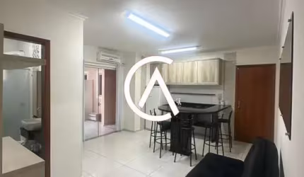 Apartamento totalmente mobiliado, com 2 dormitórios (1 suíte), a apenas 2 km da