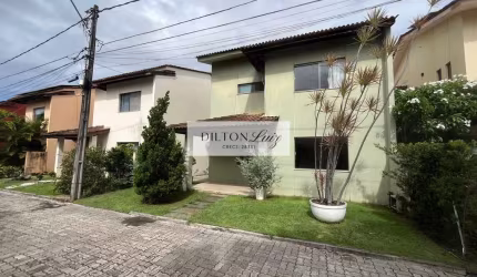 Casa de luxo em condomínio na cidade de Lauro de Freitas-BA, 3 quartos, 3 suítes, 1 sala, 3 banheiros, 1 vaga, 160m².