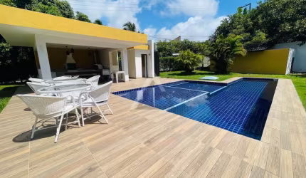 Casa em Condomínio para Venda em Camaçari, Busca Vida, 5 dormitórios, 5 suítes, 7 banheiros, 6 vagas