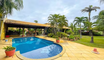 Casa para Locação em Lauro de Freitas, Vilas do Atlântico, 5 dormitórios, 5 suítes, 6 banheiros, 4 vagas