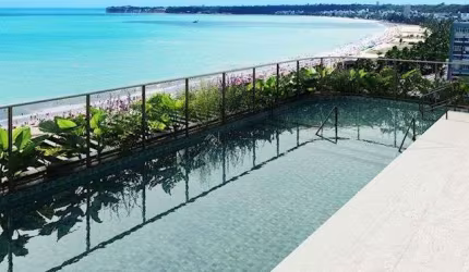 Apartamentos com 1 e 2 quartos a beira do mar de Cabo Branco em João Pessoa/PB