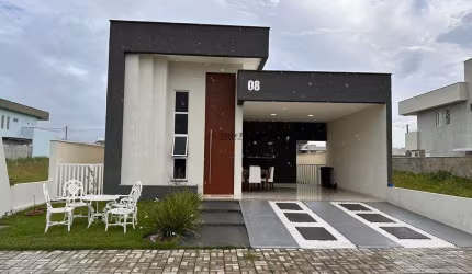 Casa nova com 03 suítes à venda no cond. Horizontes em Macaíba/RN