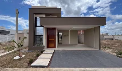 Linda casa nova com 3 suítes à venda no Cond. Ecoville II em Parnamirim/RN