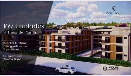 Flats de luxo em um empreendimento incrível p/ investir ou morar em Ponta Negra