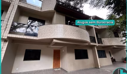 Sobrado para Alugar na Cidade Industrial com 3 quartos, 1 suíte, 3 vagas de garagem, ático com lareira e churrasqueira com 154m² por R$ 3.750,00/mês