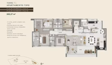 Apartamento com 4 quartos à venda na Rua Coronel Gabriel Felipe Faria, 1, Vila da Serra, Nova Lima por R$ 3.643.100