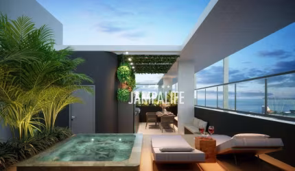 Flat com 1 dormitório à venda, 23 m² por R$ 475.000,00 - Tambaú - João Pessoa/PB