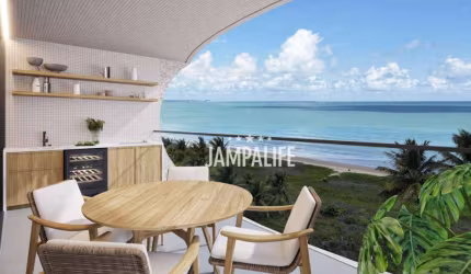Apartamento espaçoso na beira mar de Intermares - Lançamento