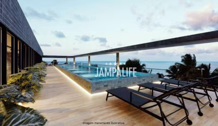 Flat com 1 dormitório à venda, 20 m² por R$ 320.000,00 - Intermares - Cabedelo/PB