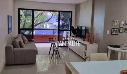 Excelente apartamento com 123m2 em Cabo Branco