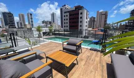 Flat com 1 dormitório à venda, 28 m² por R$ 330.000,00 - Manaíra - João Pessoa/PB