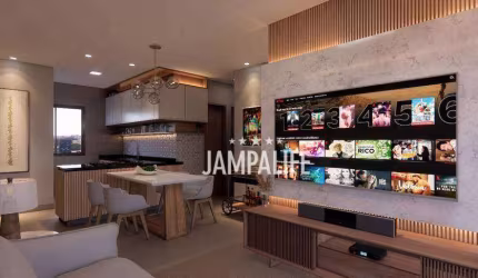 Apartamento Térreo com 2 dormitórios à venda, 113 m² por R$ 475.000 - Bessa - João Pessoa/PB