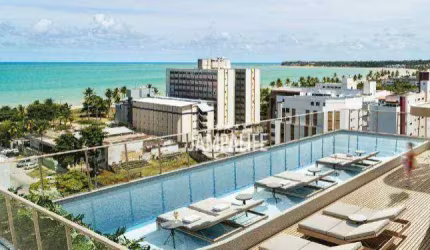 Flat com 1 dormitório à venda, 24 m² por R$ 480.000,00 - Cabo Branco - João Pessoa/PB