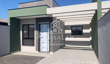 CASA COM 3 DORMITORIOS COM SUITE SENDO 2 VAGAS DE GARAGEM EM SÃO JOSÉ DOS PINHAIS