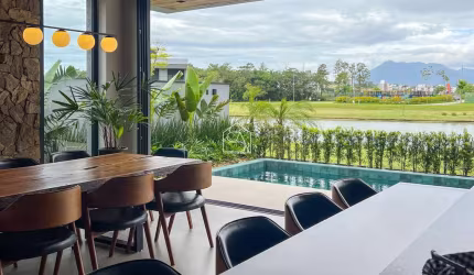 Casa semi-mobiliada pronta para morar, 4 suítes, Reserva da Pedra
