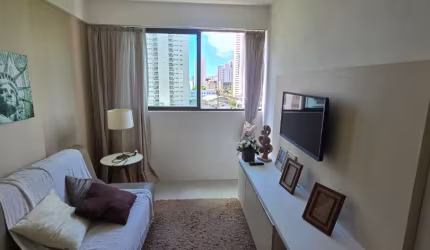 Apartamento Mobiliado para Aluguel em Boa Viagem – 1 Quarto, Lazer Completo