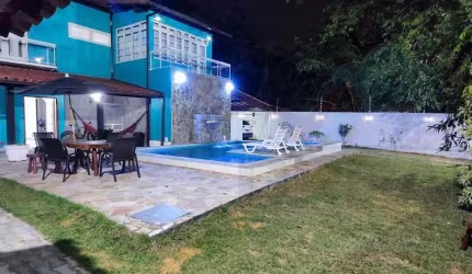 Casa para Venda em Rio das Ostras, Bosque da Praia, 5 dormitórios, 3 suítes, 5 banheiros, 2 vagas