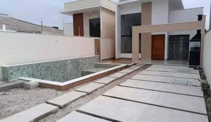 Casa para Venda em Rio das Ostras, Jardim Marilea, 3 dormitórios, 2 suítes, 2 banheiros, 1 vaga