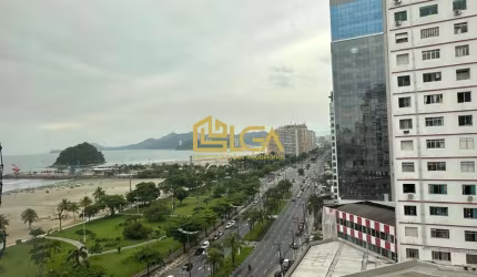Apartamento Vista Mar, a venda, Porteira fechada - José Menino - Santos