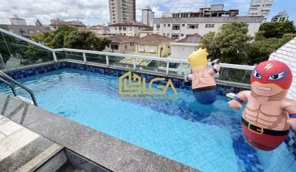 Casa Sobreposta alta com piscina a venda - Aparecida - Santos