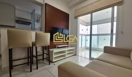 Apartamento para locação - Gonzaga - Santos l Mobiliado
