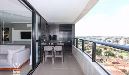 Apartamento com mega sacada com churrasqueira, lavabo, 3 quartos sendo 1 suíte, 2 vagas de garagem à venda por R$ 1.385.912,43 - Cabral - Curitiba/PR
