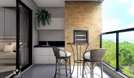 Apartamento novo com 2 quartos (1 suíte), sacada com churrasqueira à venda por R$ 588.764,27 - Boa Vista - Curitiba/PR
