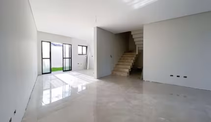 Sobrado novo com 175 m², 3 quartos sendo 1 suíte, amplo terraço à venda por R$ 1.250.000 - Jardim Social - Curitiba/PR