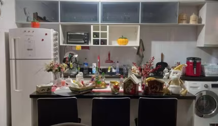 Apartamento  80 m² com 2 Domitorios e 1 vga de Garagem