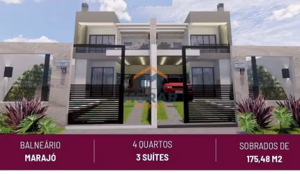 Sobrado alto padrão no Balneário Marajó - Matinhos