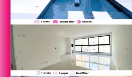 Apartamento Padrão Amplo com 03 Suítes