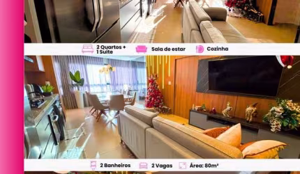 Apartamento Padrão Mobiliado e Equipado