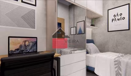 Apartamento com 2 dormitórios à venda, Pisos e revestimentos todos da Incepa,bancada de granito nos