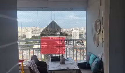 Lindo apartamento no Cambuci, 1 dormitórios, 1 escritório pequeno e 1 vaga de garagem, com lazer co